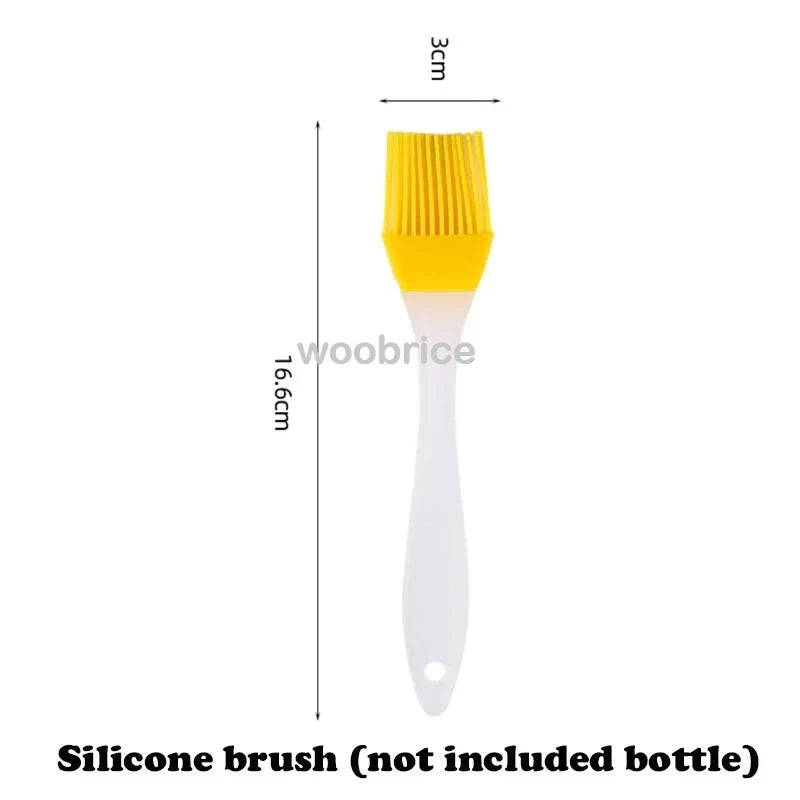 2-in-1 Kitchen Oil Spray Dispenser, 500ml Refillable Spray and Pour Bottle – Only Oil Brush