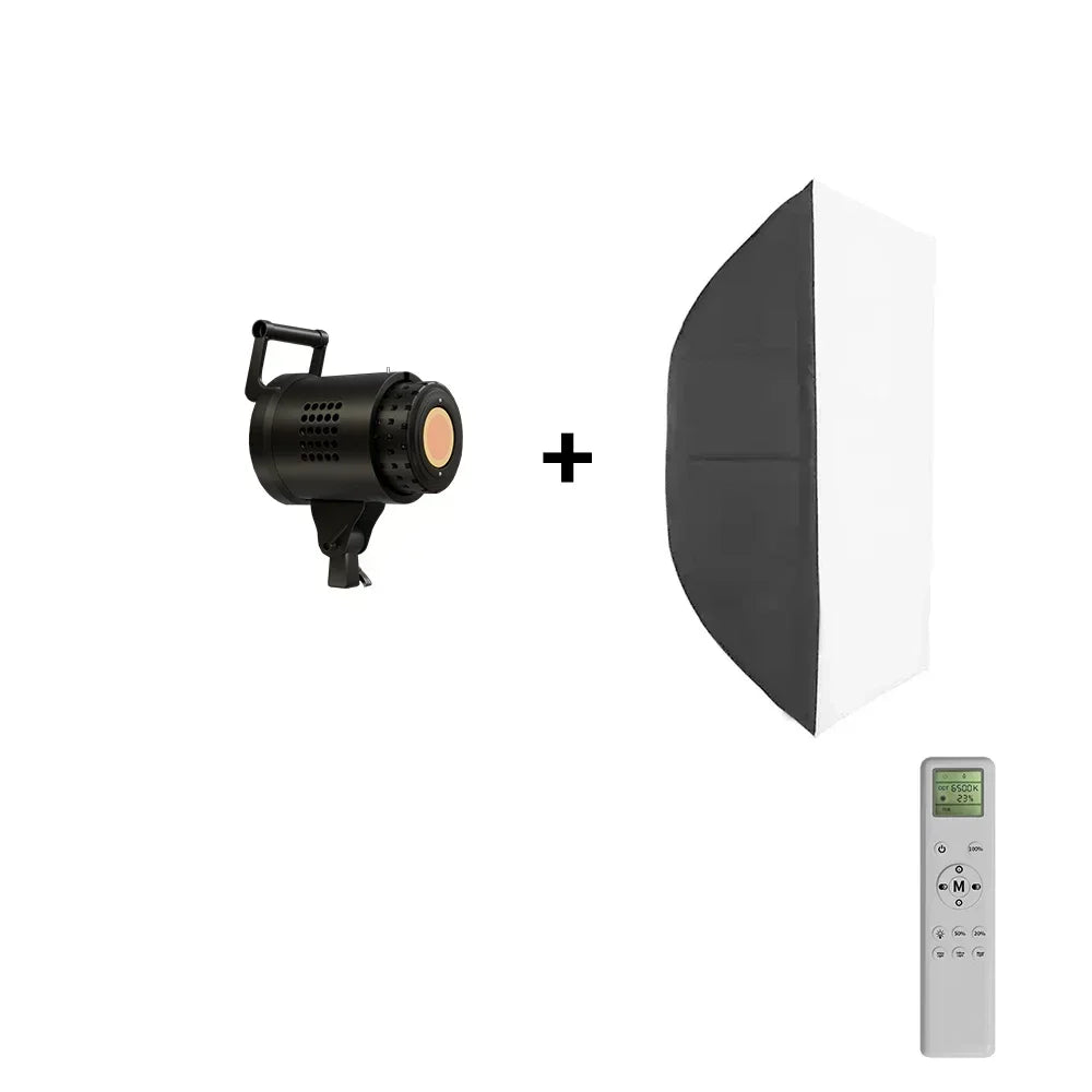 135W Dimmable LED Studio Lighting Kit with Softbox and 2m Stand – With 60x90cm softbox