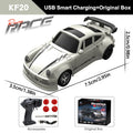 KF20 1/64 4WD High Speed Drift RC Car with 2.4GHz Remote Control – KF20 Sliver OB