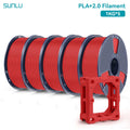 SUNLU PLA+ 2.0 3D Printer Filament 1.75mm, 1kg Spool – PLAplus 2.0 Red