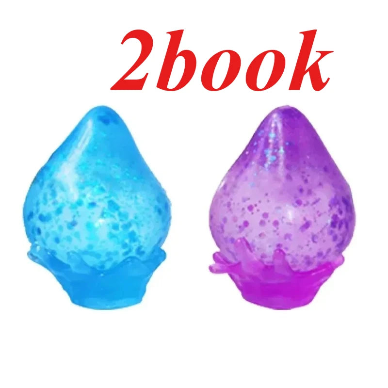 Dream Drop Squishy Squeeze Toy for Anxiety Relief and Sensory Focus – Drip Blue Purple