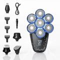 Sejoy 6-in-1 7D Electric Head Shaver and Grooming Kit – Blue
