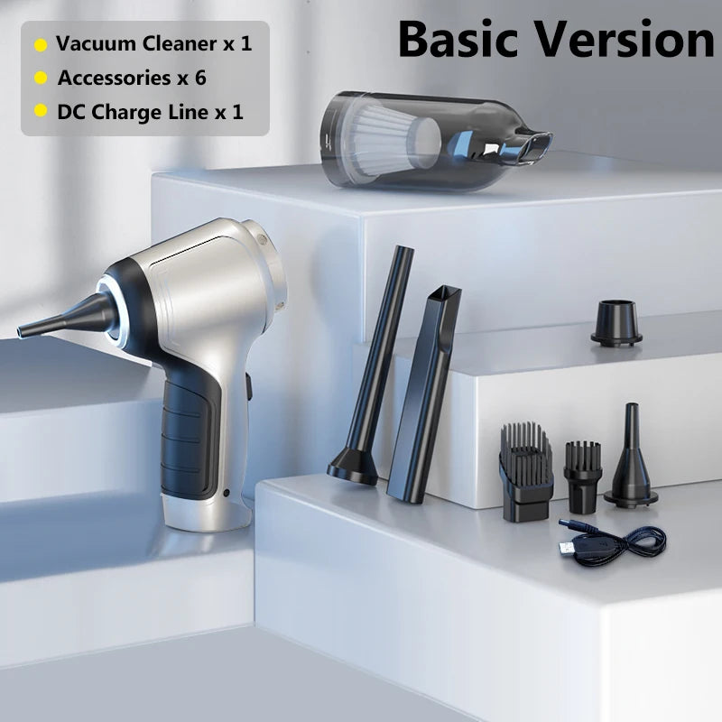 15000Pa Wireless Handheld Car Vacuum Cleaner – Dual-Use Home & Auto – Basic
