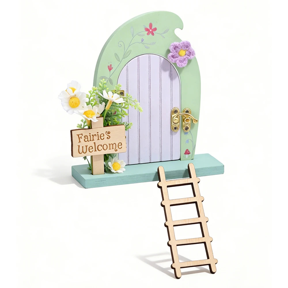 Wooden Fairy Elf Door Miniature Craft Decoration and Tooth Box – 5