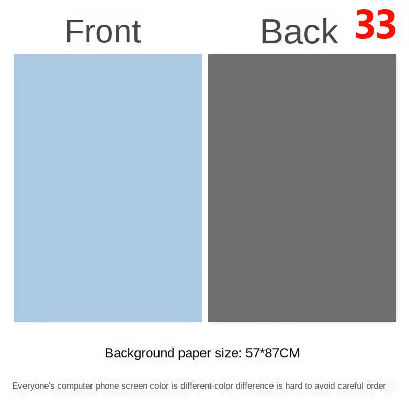 57 × 87 cm Double-Sided Photography Backdrop Paper – 33