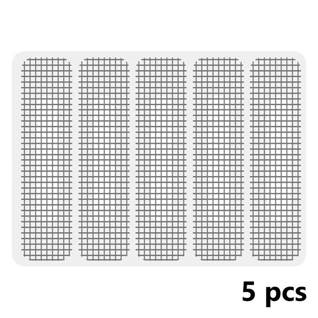 Window Screen Repair Stickers, 6 x 1.5 cm Self-Adhesive Mesh Patches – 5Pcs-Set