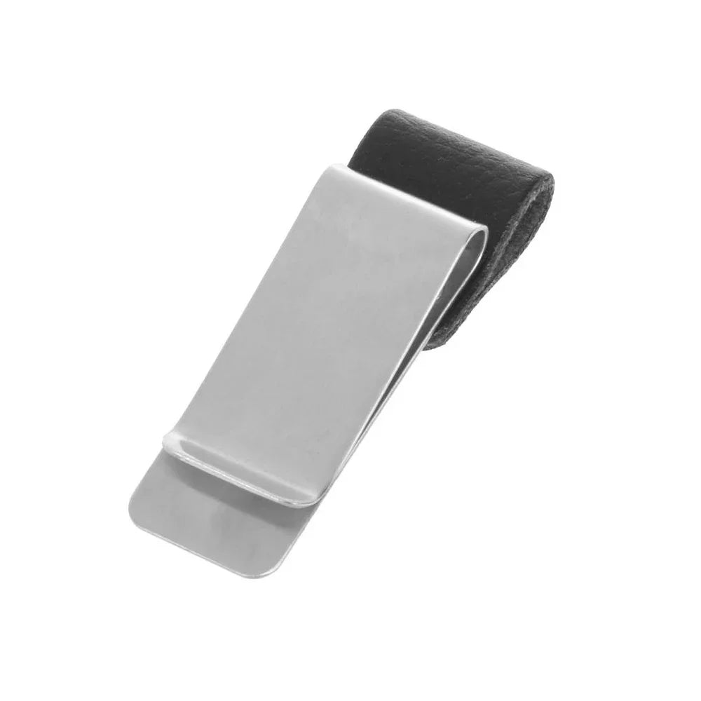 Metal and Faux Leather Pen Holder Clip for Notebooks – A 5.2 x 2cm