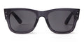 Sorvino Square Retro Sunglasses for Women and Men with UV Protection – C5 Drak Grey