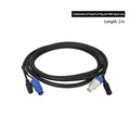 Shehds Combination Powercon and DMX Signal Cable for Stage Lighting – 1pcs 2 meter