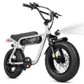 Eskute V101 Electric Dirt Bike, 16" Fat Tires, 750W Motor – Ivory