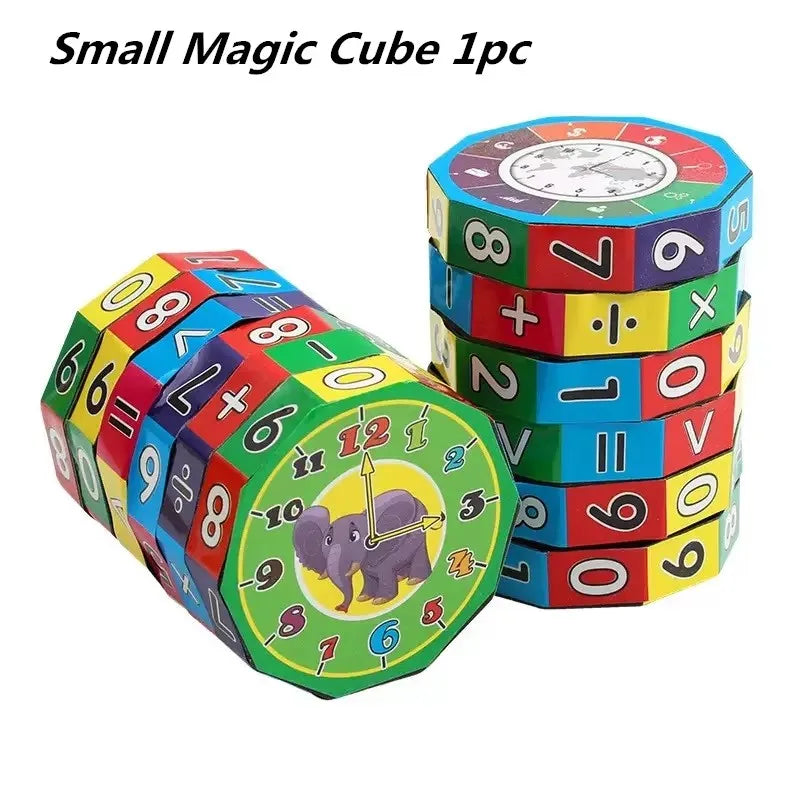 Arithmetic Math Cylinder Puzzle Toy for Children – S Magic Cube 1PC