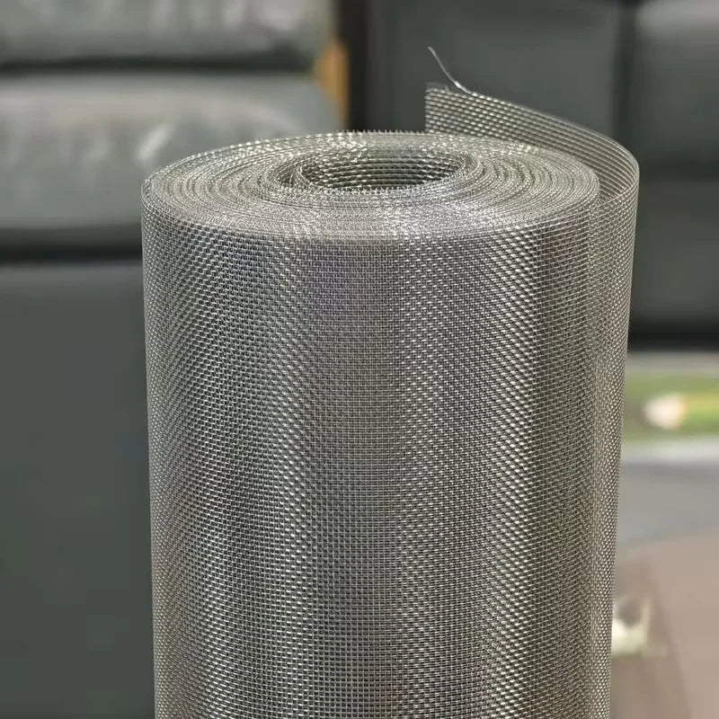 304 Stainless Steel Woven Mesh Screen - 30 Mesh, 0.07mm Hole – Gray