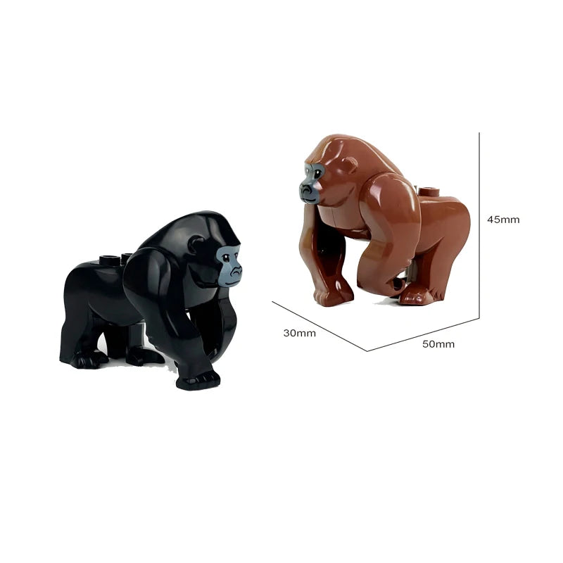 MOC Farm and Zoo Animal Building Blocks, Compatible with Small Bricks – 2PCS (2)