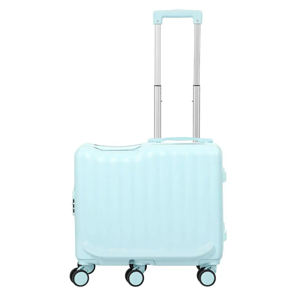 20 Inch Kids Ride-On Scooter Suitcase with Foldable Pedal and 6 Spinner Wheels – Blue