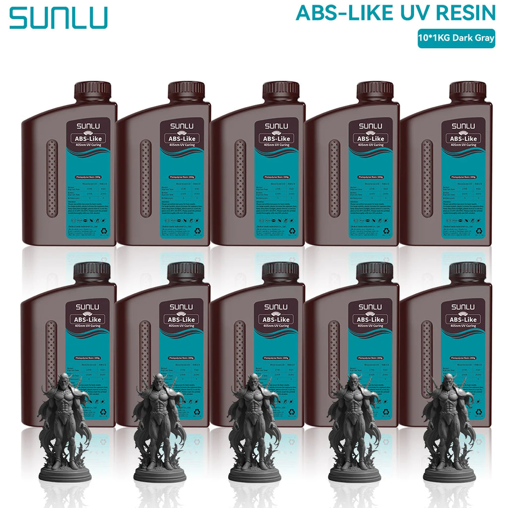Sunlu Abs-Like 3d Printer Resin 1kg 405nm Uv Curing Photopolymer – Drak Gray