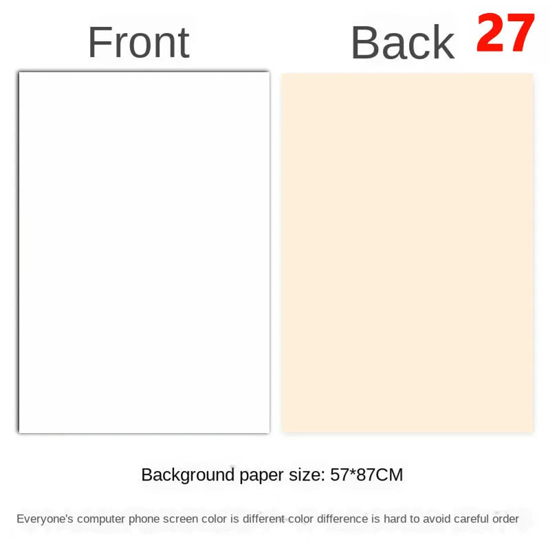57 × 87 cm Double-Sided Photography Backdrop Paper – 27