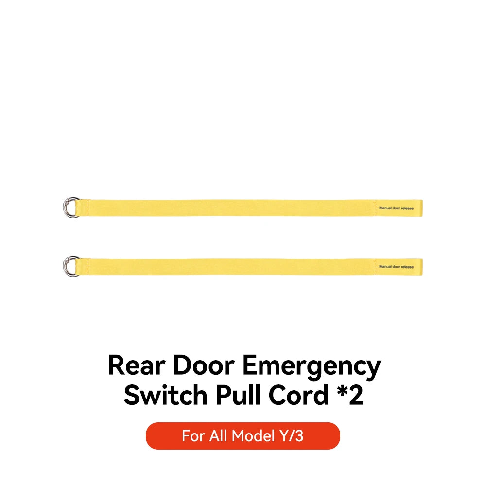 YZ Emergency Rear Door Pull Rope for Tesla Model 3 and Model Y – M3 Y 2019-2026