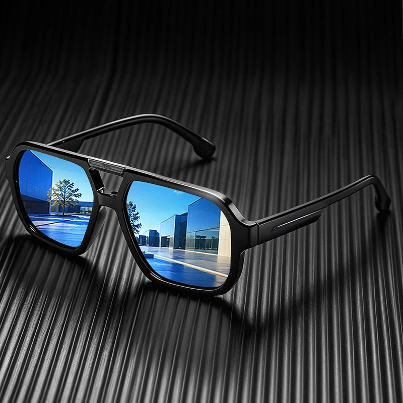 Awgsee Polarized Pilot Square Sunglasses for Adults UV400 – Blue
