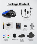 Lexin G2P Motorcycle Bluetooth Headset - 6 Rider Intercom – G2P-2PC