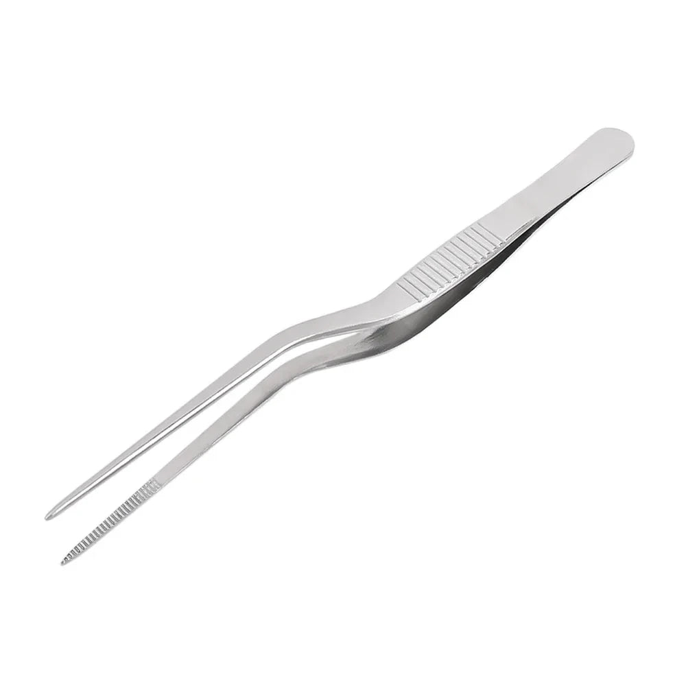 Stainless Steel Kitchen Tweezer Tongs for Cooking and BBQ – 20cm