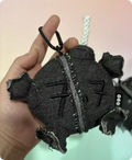 Grey Coal Ball Plush Doll Pendant Toy, 13cm – A