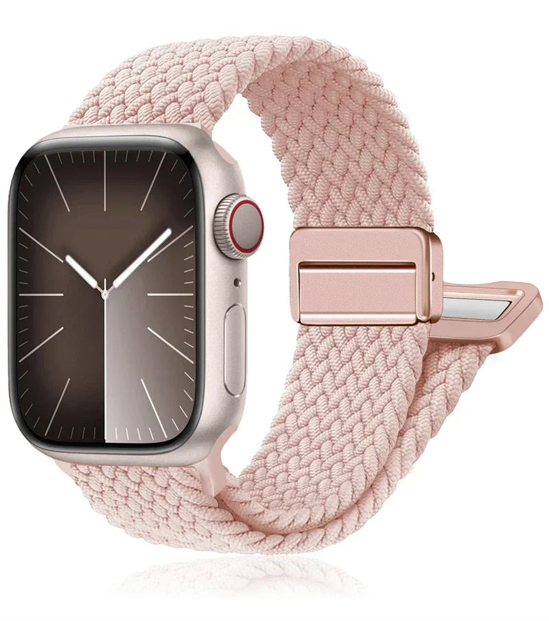 Braided Nylon Band for Apple Watch 38mm–49mm – 01 Pink sand