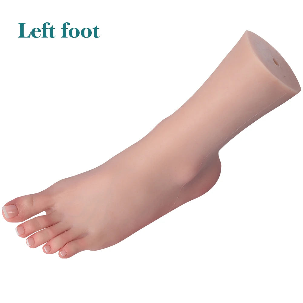 Dokier Realistic Silicone Female Hand and Foot Mannequin Model – Left Foot