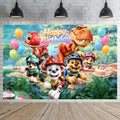 Paw Patrol Birthday Party Backdrop for Kids Photography – LL446-30