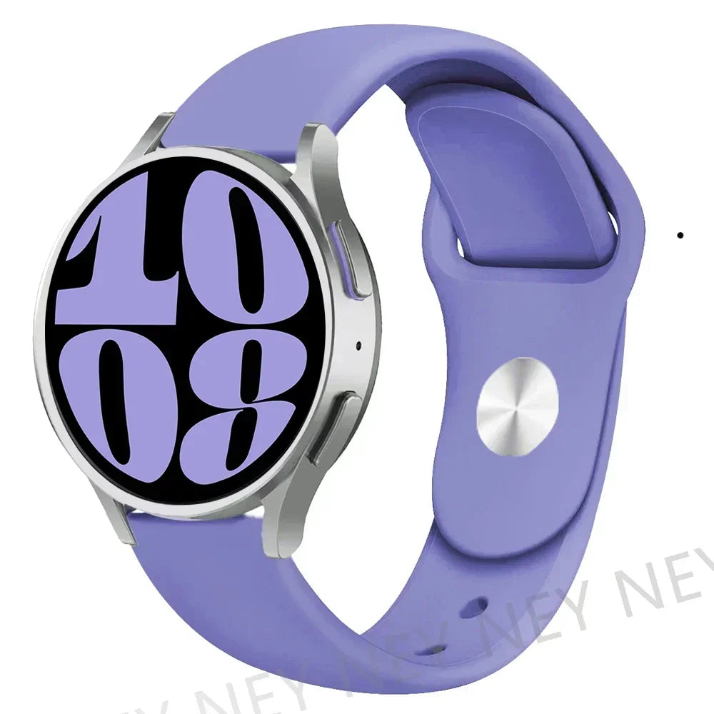 Silicone Sport Band for Samsung, Huawei, Amazfit & Garmin Smartwatches – lilac-6