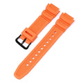 18mm Rubber Watch Band for Casio G-Shock and Compatible Models – Orange B