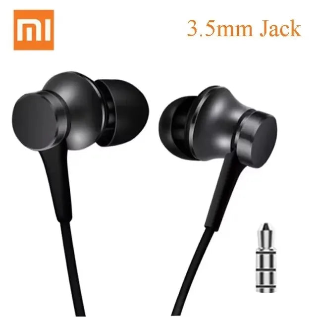 Xiaomi Piston 3 In-Ear Wired Headphones with 3.5mm Plug and Microphone – Black