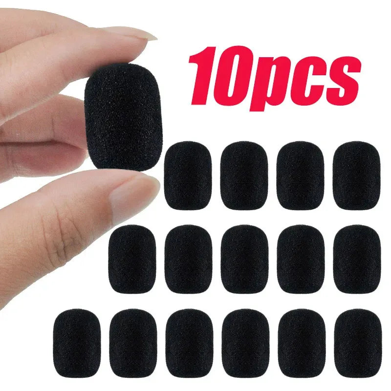 Microphone Windscreen Sponge Cover for Gooseneck Meeting Mics – 10pcs