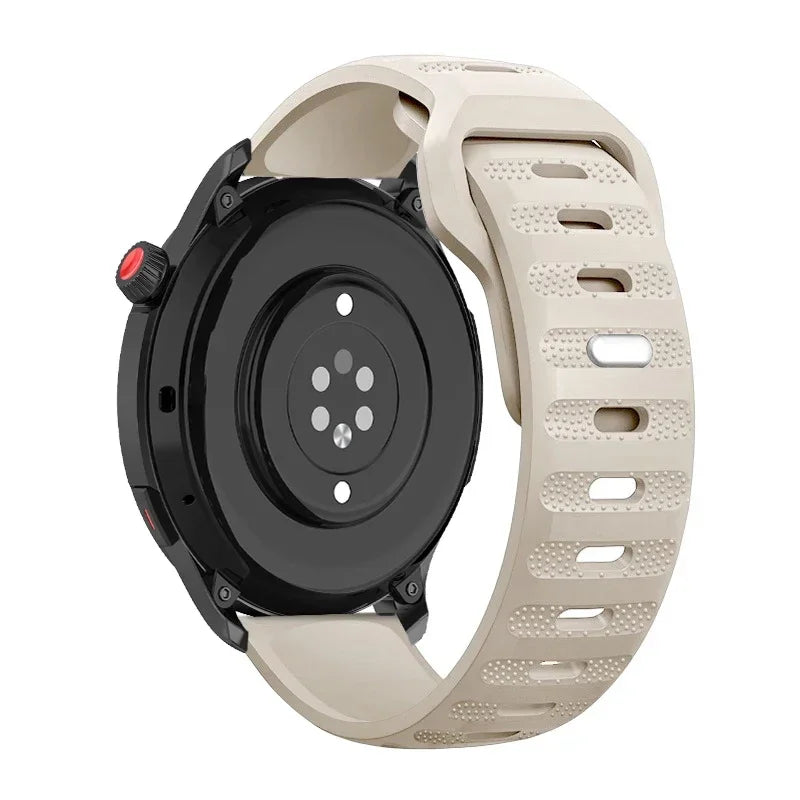 Silicone Watch Band for Samsung Galaxy, Huawei, and Garmin Watches – Starlight