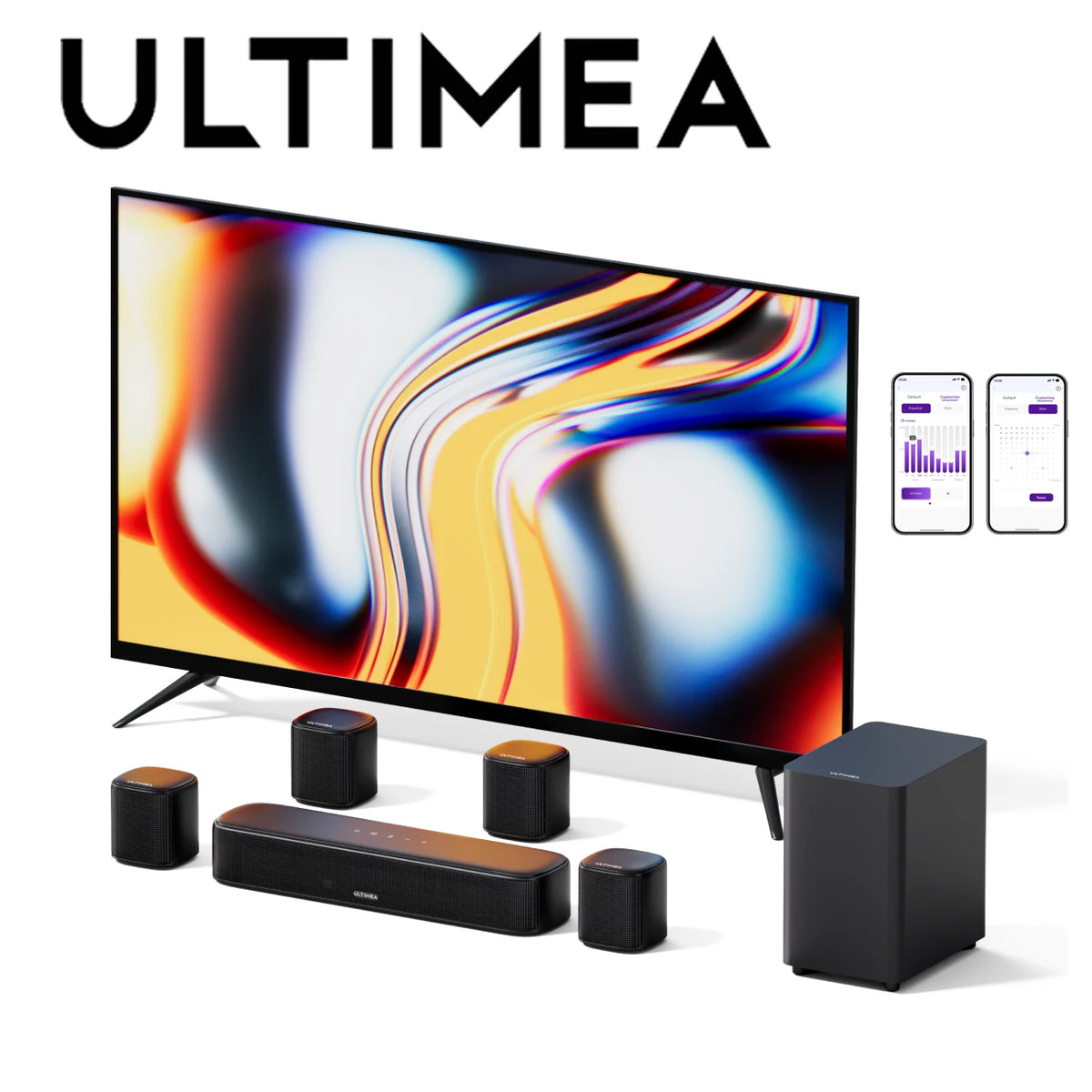 Ultimea 7.1 Channel Virtual Surround Soundbar System, 330W – Aura A40