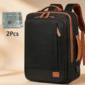 Ogehuafee Daily Commuting Laptop Backpack with Storage Set – Black 3-Piece Set