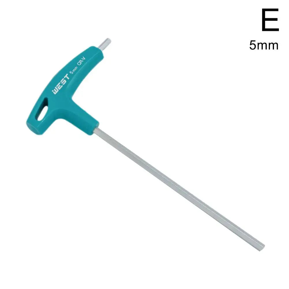 Professional T-Handle Hex Wrench, CRV Steel, 2mm–10mm Sizes – 5.0mm