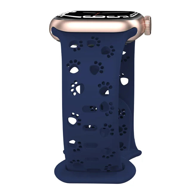 Silicone Hollow-Out Strap for Apple Watch 38mm-49mm – Midnight blue