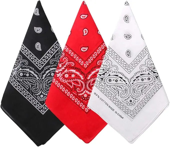Paisley Bandana Head Square Scarf 55x55 cm – A