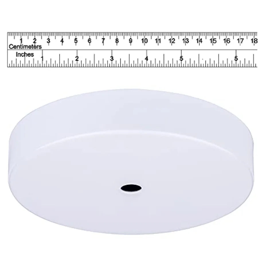 White ceiling canopy with measurement ruler above