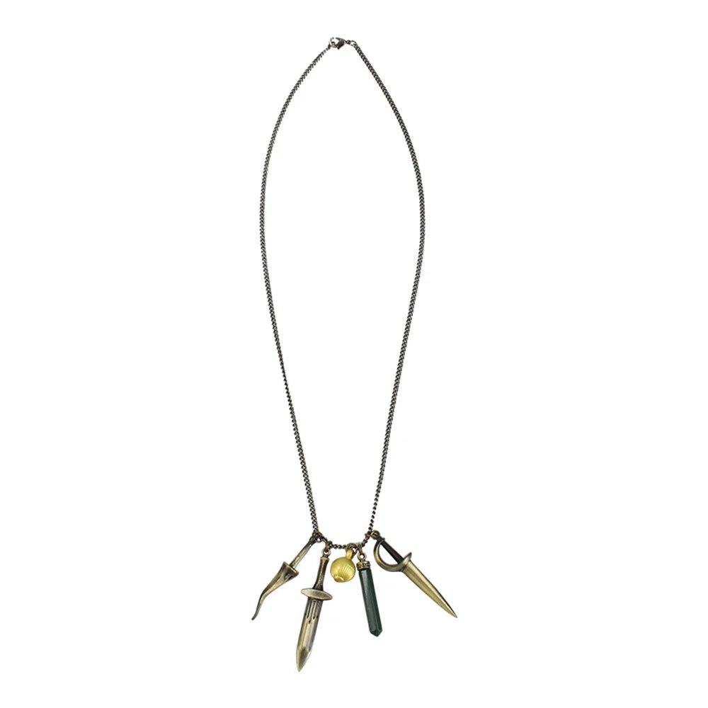 Resident Evil Moth Lady Vampire Costume Adult Women Dress Set – Only necklace