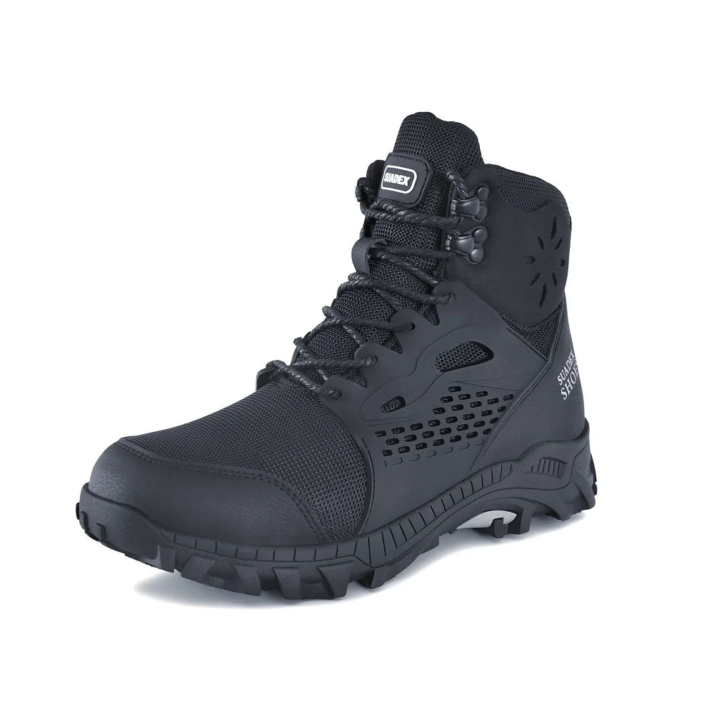 Suadex Steel Toe Work Safety Boots, Anti-Slip and Puncture-Proof – 2325 Black