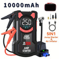 Paiviroku 5-in-1 Multifunctional Jump Starter and Air Compressor – 10000mAh