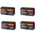 Qidianfy 25.6V 100Ah LiFePO4 Lithium Battery with 100A BMS – 4pcs