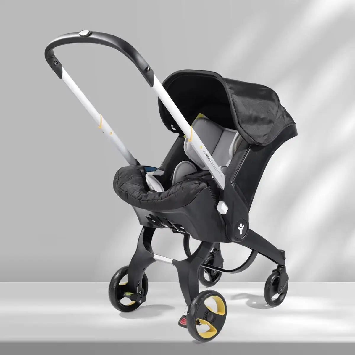 3-in-1 Baby Travel System Stroller and Infant Car Seat – Black