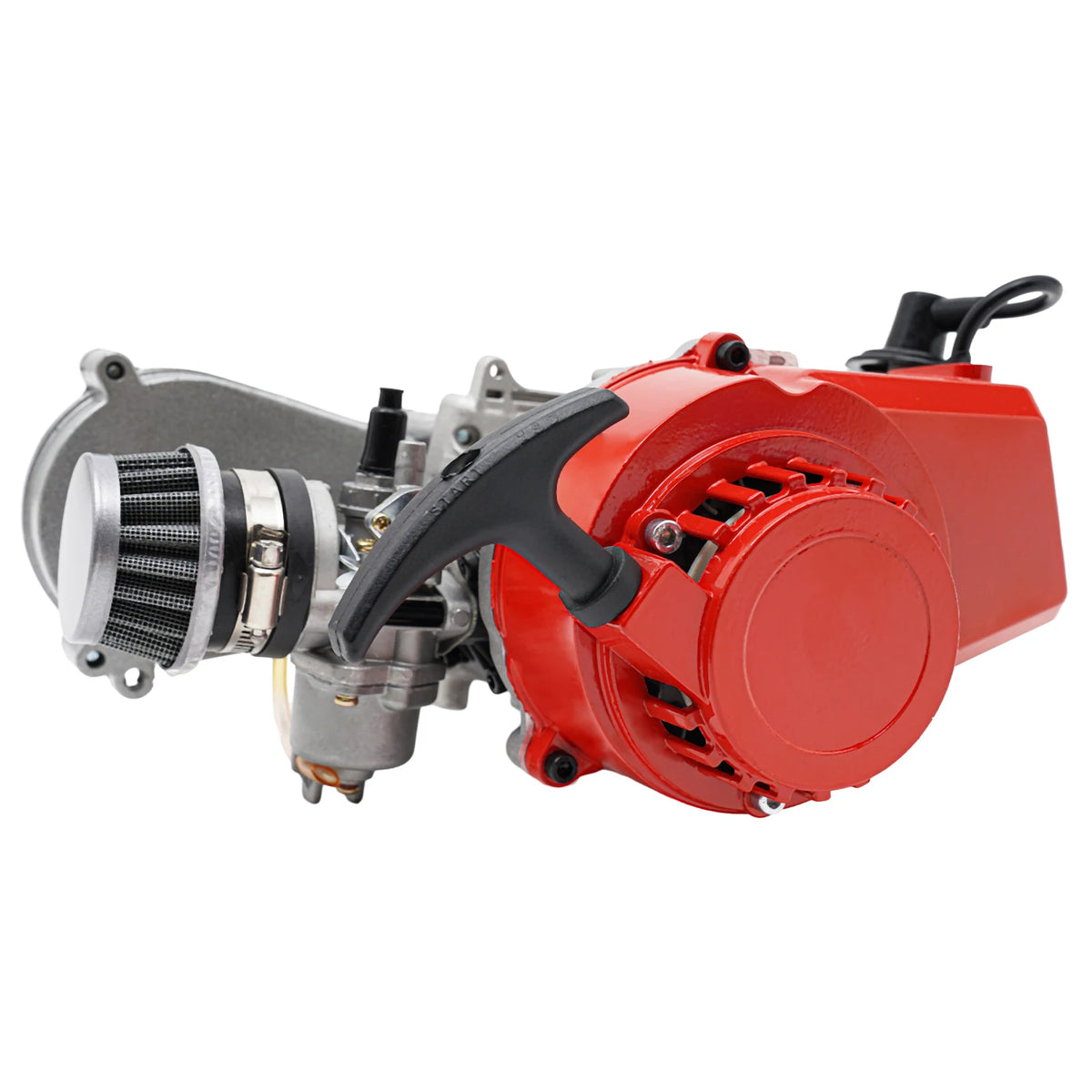 49CC 2-Stroke Air-Cooled Gas Engine for Mini Dirt Bike, ATV & Scooter – Red