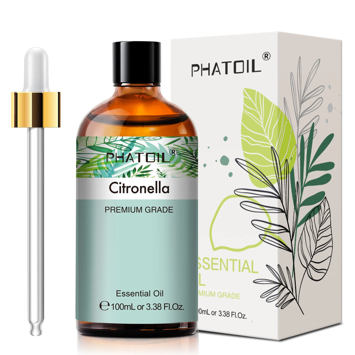 Phatoil 100ml Pure Natural Essential Oil for Diffusers and DIY Crafts – Citronella