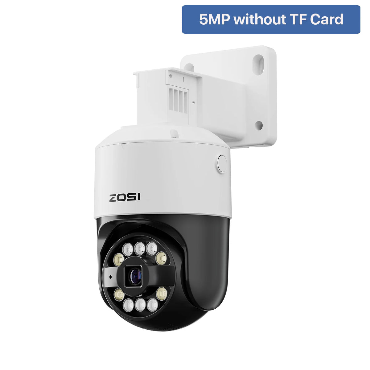 ZOSI C296 4K/3K PoE PTZ Security Camera with AI Detection – 5MP without TF Card