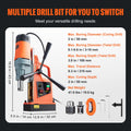 Magnetic Drill Press 1300W/1550W Portable Electric Drill with 13000N Base – 1Drill 50mm 1550W