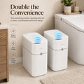 Joybos 9L Touchless Trash Can with Motion Sensor and Auto Bag-Suction – Ivory