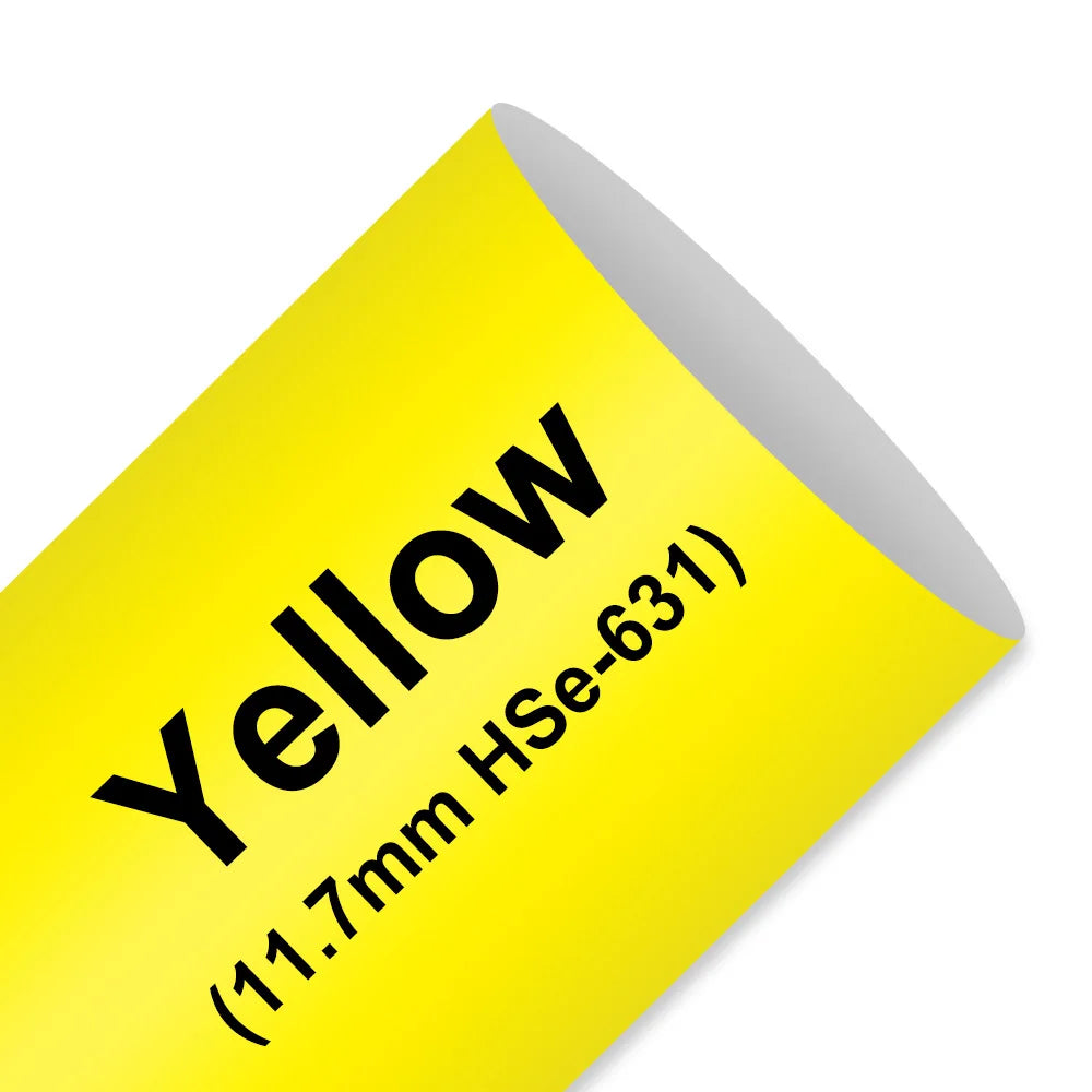 Heat Shrink Tube Tape for Brother P-touch Label Makers – 11.7 Yellow Tube
